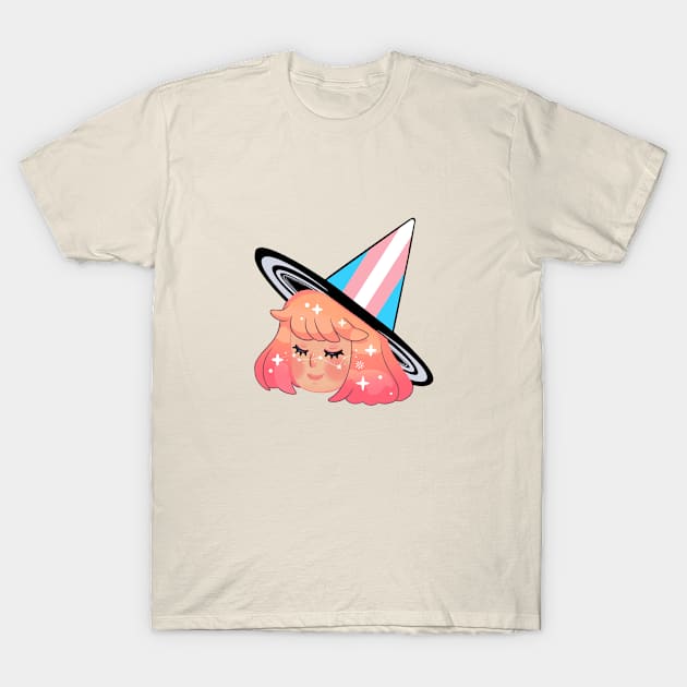 Trans Witch Pride T-Shirt by Leyawa Illustrations